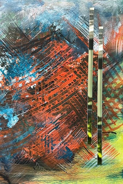 Landschaft mit Streifen III