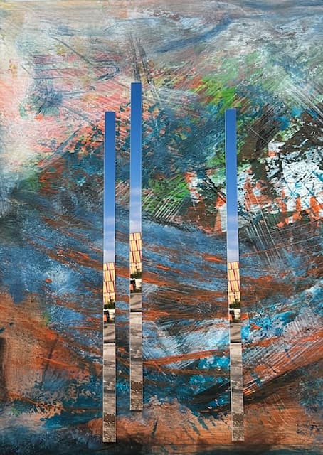 Landschaft mit Streifen II