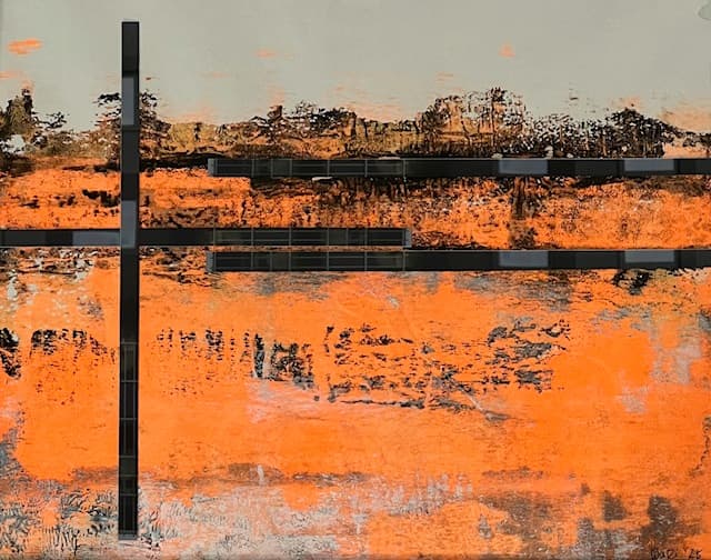 Landschaft mit Streifen I