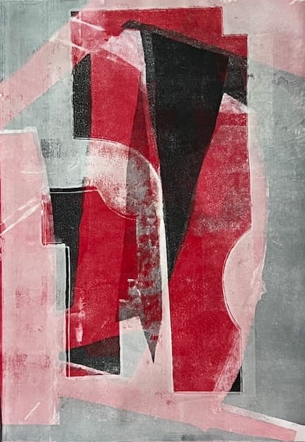 Schwarz-Rot-Weiß abstrakt